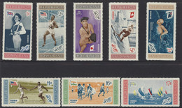 DOMINICAN REPUBLIC OLYMPIC WINNERS And FLAGS Sc 501-505,C106-C108 MNH 1958 - Summer 1956: Melbourne