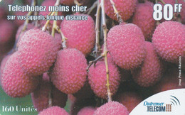 REUNION ISLAND. RE-OUT-0016. Litchis. 80FF. 2001. (001). - Reunion