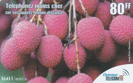 REUNION ISLAND. RE-OUT-0016. Litchis. 80FF. 2001. (001). - Reunión