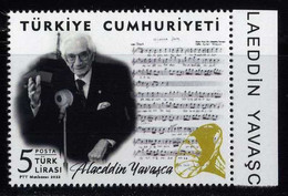 Türkiye 2022 Mi 4688 MNH Alâeddin Yavaşca, Composer And Prof. Doctor Of Medicine | Music - Nuovi