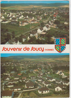 SOUCY VUE GENERALE AERIENNE LOTISSEMENTS LES ORMEAUX LA RENAISSANCE 1985 CPSM GM TBE - Soucy