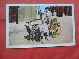 Water Delivery In Rural Districts. Advertisment On Back       Cuba    ref 5755 - Cuba