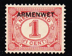 STAMPS-NETHERLANDS-1913-18-UNUSED-NO-GUM-SEE-SCAN - Dienstzegels