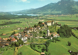 SUISSE,SWITZERLAND,SWISS, HELVETIA,SCHWEIZ,SVIZZERA ,FRIBOURG,GRUYERES,VUE AERIENNE BELLE - Fribourg