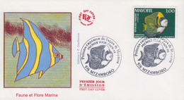 Enveloppe  FDC  1er  Jour    MAYOTTE    Poisson  Empereur    1998 - Autres & Non Classés