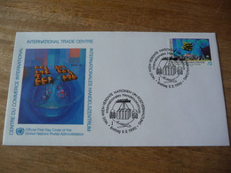 (7) UNITED NATIONS -ONU - NAZIONI UNITE - NATIONS UNIES * FDC 1990 * International Trade Centre - Cartas & Documentos