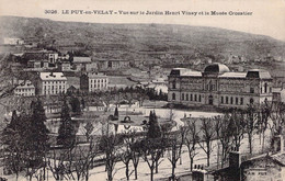 CPA - 43 - LE PUY En VELAY - Vue Sur Le Jardin Henri Vinay Et Le Musée Crozatier - Marguerit BREMOND - Le Puy En Velay