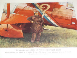 PHOTO DIEUDONNE COSTE  UN AVION LE POINT D INTERROGATION 1930 - Autres & Non Classés