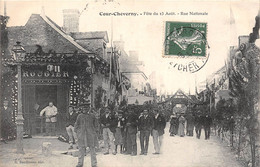 41-COUR-CHEVERNY-FÊTE DU 23 AOÛT -RUE NATIONALE - Cheverny