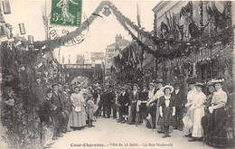 41-COUR-CHEVERNY-FÊTE DU 23 AOÛT - LA RUE NATIONALE - Cheverny