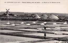 CPA - 44 - GUERANDE - Marais Salants, Près De Saillé - Le Moulin Et Le Mulons De Sel - Guérande