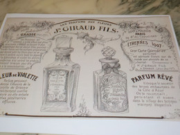 Delcampe - ANCIENNE PUBLICITE PARFUM GIRAUD FILS 1906 - Autres & Non Classés