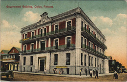 PC PANAMA, COLON, GOVERNMENT BUILDING, Vintage Postcard (b42533) - Panama