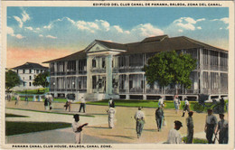 PC PANAMA, CANAL ZONE, PANAMA CANAL CLUB HOUSE, Vintage Postcard (b42585) - Panama