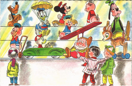 PC DISNEY, DONALD DUCK, MISCKEY MOUSE, GOOFY, Vintage Postcard (b43728) - Disneyland
