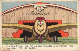 PC DISNEY, MAMAN AVION, Vintage Postcard (b43800) - Disneyland
