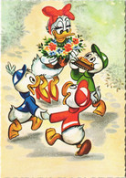 PC DISNEY, DAISY DUCK, HUEY, LOUIE AND DEWEY, Vintage Postcard (b43843) - Disneyland