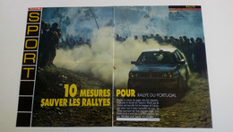 Coupure De Presse Rallye Du Portugal 1988 - Altri & Non Classificati
