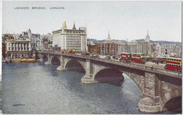 London   -    Bridge.   -   Prachtige Kaart! - River Thames