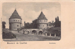 CPA - COURTRAI - LOT DE 3 Cartes Eglise Hotel De Ville Et Chateau - Dos Non Divisé - Kortrijk