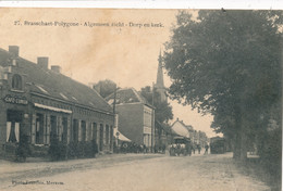 BRASSCHAAHT  POLYGONE - ALGEMEEN ZICHT  DORP EN KERK  - VICINAL  ATELAGE DE CHEVAL   2 SCANS - Brasschaat