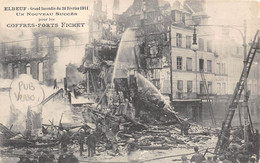 76-ELBEUF-GRAND INCENDIE DU 26 FEVRIER 1911- UN NOUVEAU SUCCES POUR LES COFFRES-FORTS FICHET - Elbeuf