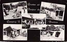 CPA - SOUVENIRS DE BREDENE - Camping 12 - Gruss Aus.../ Gruesse Aus...