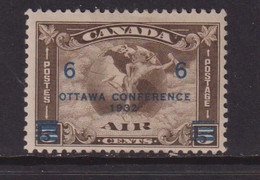 CANADA - 1932  Air Ottawa Conference 6c On 5c Hinged Mint - Luchtpost