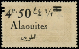 ALAOUITES Poste ** - 44g, Surcharge Recto Et Verso: 4.50p Sur 0.75p Brun-orange - Neufs