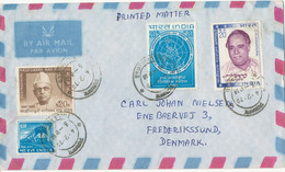 India Air Mail Cover Sent To Denmark 4-2-1970 With More Topic Stamps - Corréo Aéreo