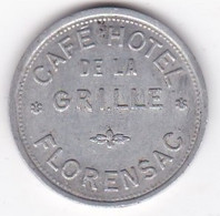 34 Hérault . FLORENSAC. CAFE HOTEL DE LA GRILLE  10 Centimes , En Aluminium - Monedas / De Necesidad
