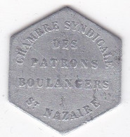 44 . Loire Atlantique. Saint Nazaire. Chambre Syndicale Des Patrons Boulangers. 1/4 Decime, En Aluminium - Monétaires / De Nécessité