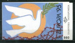 GRIECHENLAND MH 18 Mnh - Europa-Union CEPT 1995 - GREECE / GRÈCE - Carnets