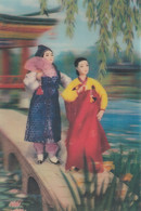 North Korea - Scene From Tale Of Chun Hyang 3 D Dimensional Postcard - Corea Del Nord