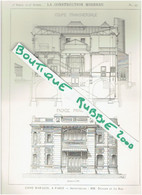 3 PLANS DESSIN 1899 PARIS 18° USINE DE CHOCOLAT FRANCOIS MARQUIS 21 RUE BOINOD ARCHITECTES DUPARD ET LE BAS - Parijs