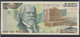 Mexiko Pick-Nr: 86c Bankfrisch 1989 2.000 Pesos (9855679 - Mexico