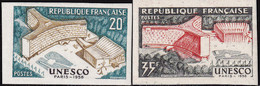 France Non Dentelé N°1177-1178 UNESCO 1958 (2 Valeurs) (tirage :1000) Qualité:** - Unclassified