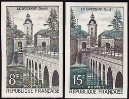 France Non Dentelé N°1105-1106 8f Et 15f Le Quesnoy (tirage :900) Qualité:** - Unclassified