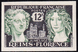 France Non Dentelé N°1061 12f Jumelage Reims-Florence (tirage :1050) Qualité:** - Unclassified