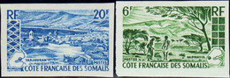 Côte Des Somalis Essais De Couleur N°322 /323 Paysages 2 Valeurs  Qualité:** - Altri & Non Classificati