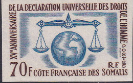 Côte Des Somalis Non Dentelés N°318 Déclaration Des Droits De L'homme Qualité:** - Altri & Non Classificati