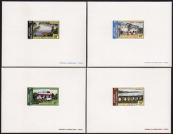 Comores épreuves De Luxe Poste Aérienne N°45 /48 Paysages D'Anjouan 4 épreuves De Luxe - Other & Unclassified