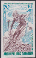 Comores Non Dentelés Poste Aérienne N°22 Jeux Olympiques De Grenoble 1968 Qualité:** - Autres & Non Classés