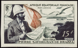 Afrique équatoriale Essais De Couleur Poste Aérienne N°55 15f Savorgnan De Brazza Qualité:** - Other & Unclassified