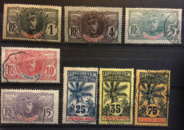 HAUT SENEGAL ET NIGER 1906, Type Faidherbe Palmier , 8 Timbres Yvert 1,3,4,5,6,8,10,14 Obl  BTB - Gebruikt