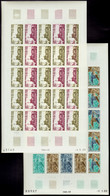 Afars Et Issas Essais De Couleur N°349 /50 Bâtiments 2 Valeurs En Feuilles De 25 Timbres Qualité:** - Altri & Non Classificati