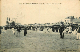 St Jean De Monts * Vue Sur La Plage , Un Jour De Fête * Folklore - Saint Jean De Monts