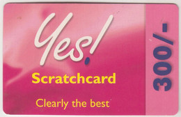 KENYA - Yes! Scratchcard Clearly The Best 600, Kencell Refill Card , Expiry Date:31/12/2007, 600 Sh ,used - Kenia