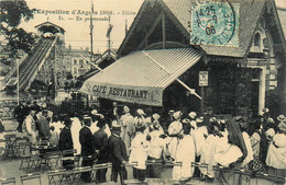 Angers * Exposition De La Ville 1906 * En Promenade * Stand Café Restaurant - Angers