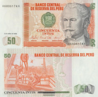 Peru Pick-number: 130 Uncirculated 1985 50 Intis - Pérou